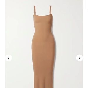 Skims Lounge Soft Ribbed slip Dress